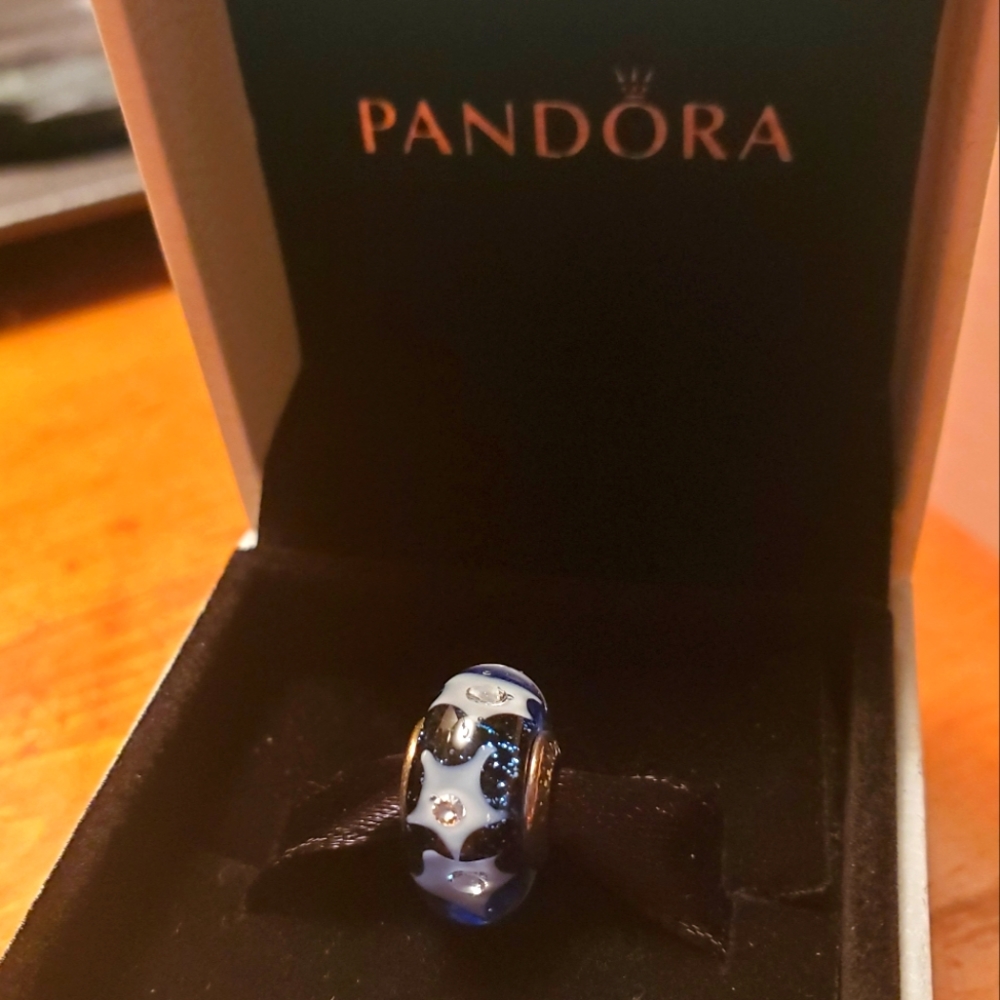 Pandora Starry Night Murano Charm